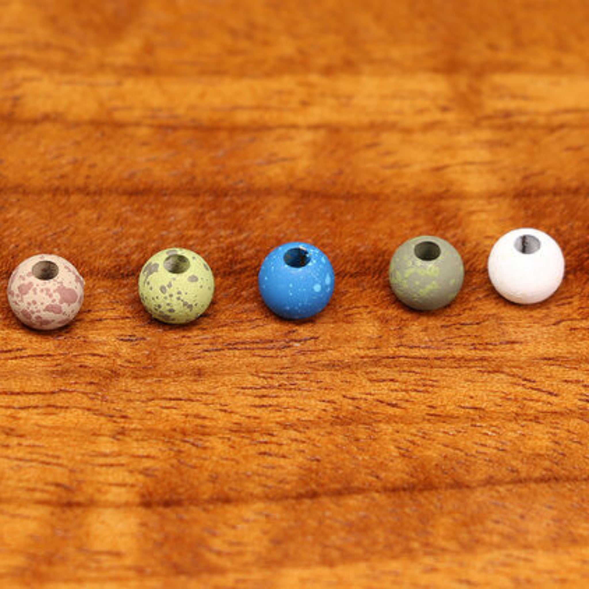 Hareline Mottled Tactical Slotted Tungsten Beads