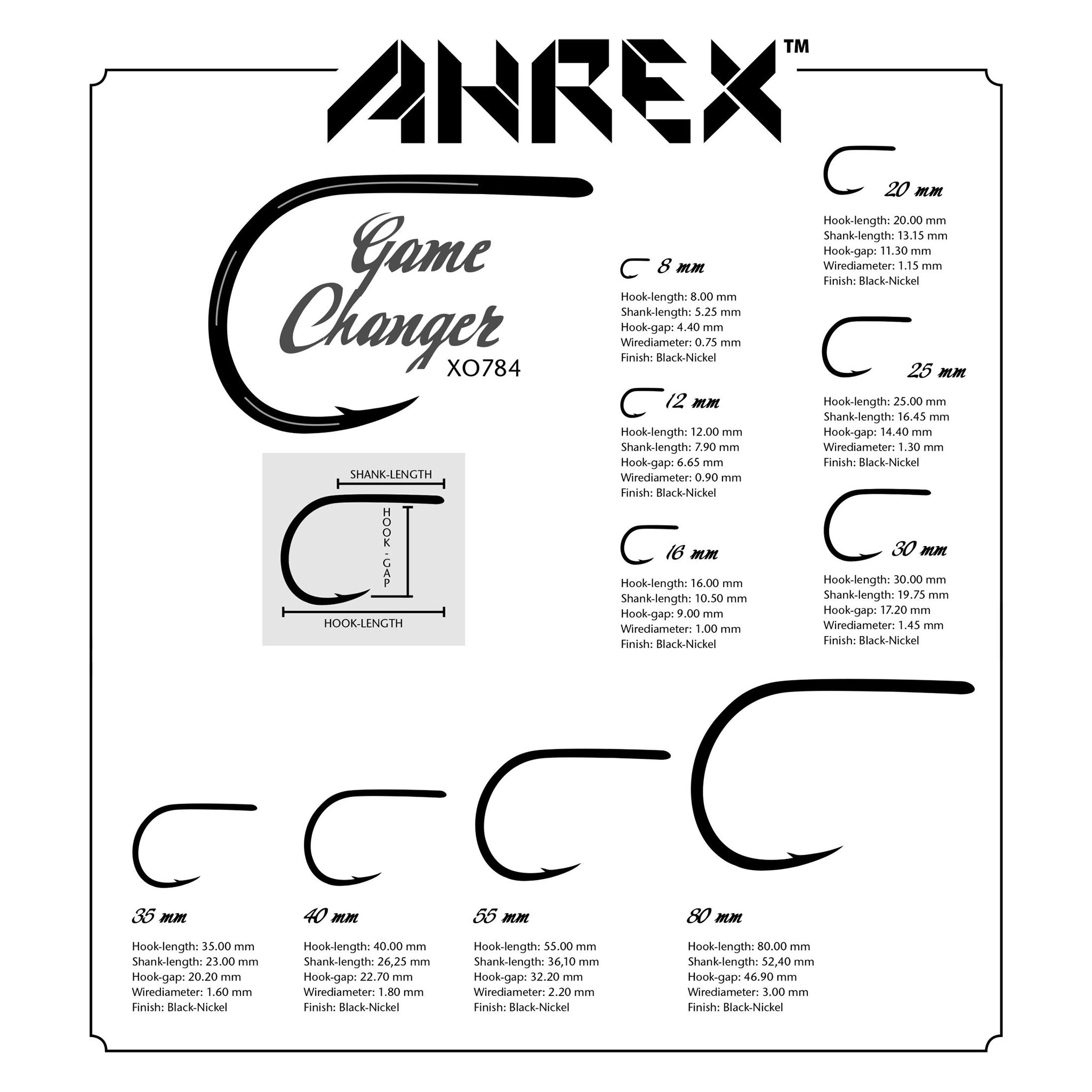 Ahrex XO784 BC Game Changer Hooks – Schultz Outfitters