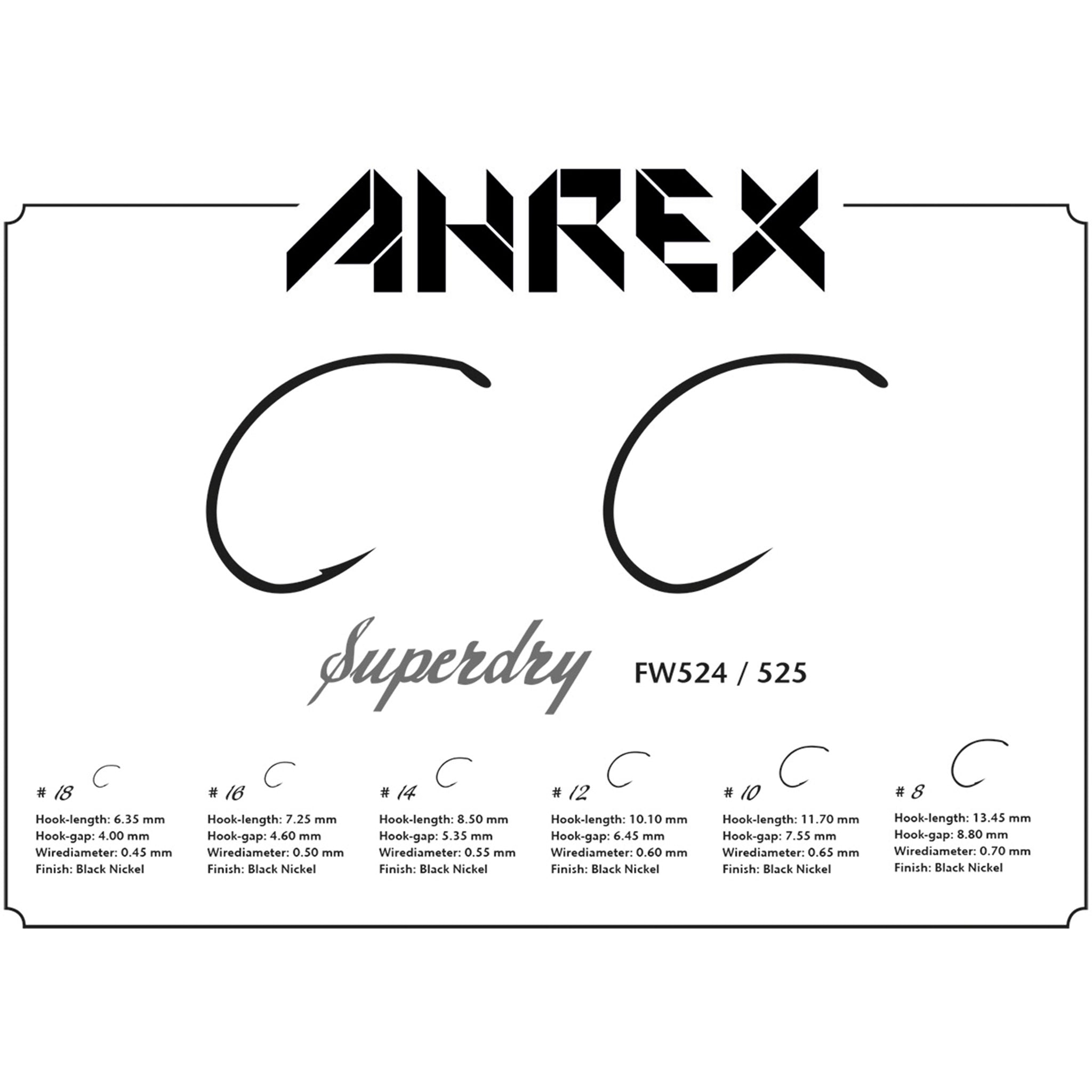 Ahrex FW524 Superdry Hooks