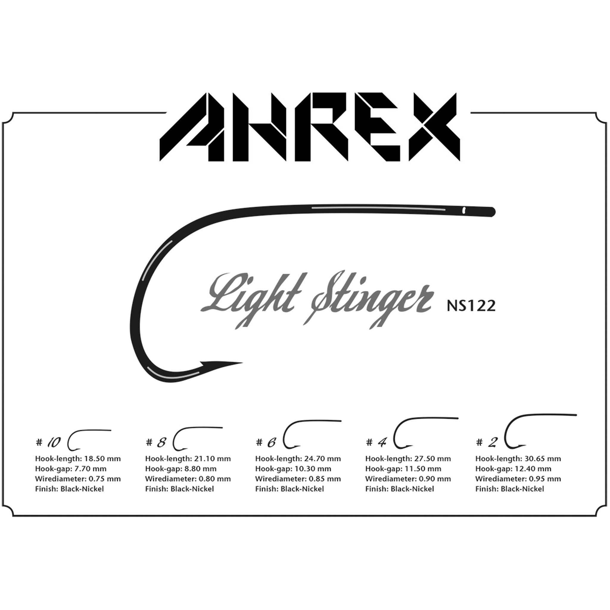 Ahrex NS122 Light Stinger Hooks