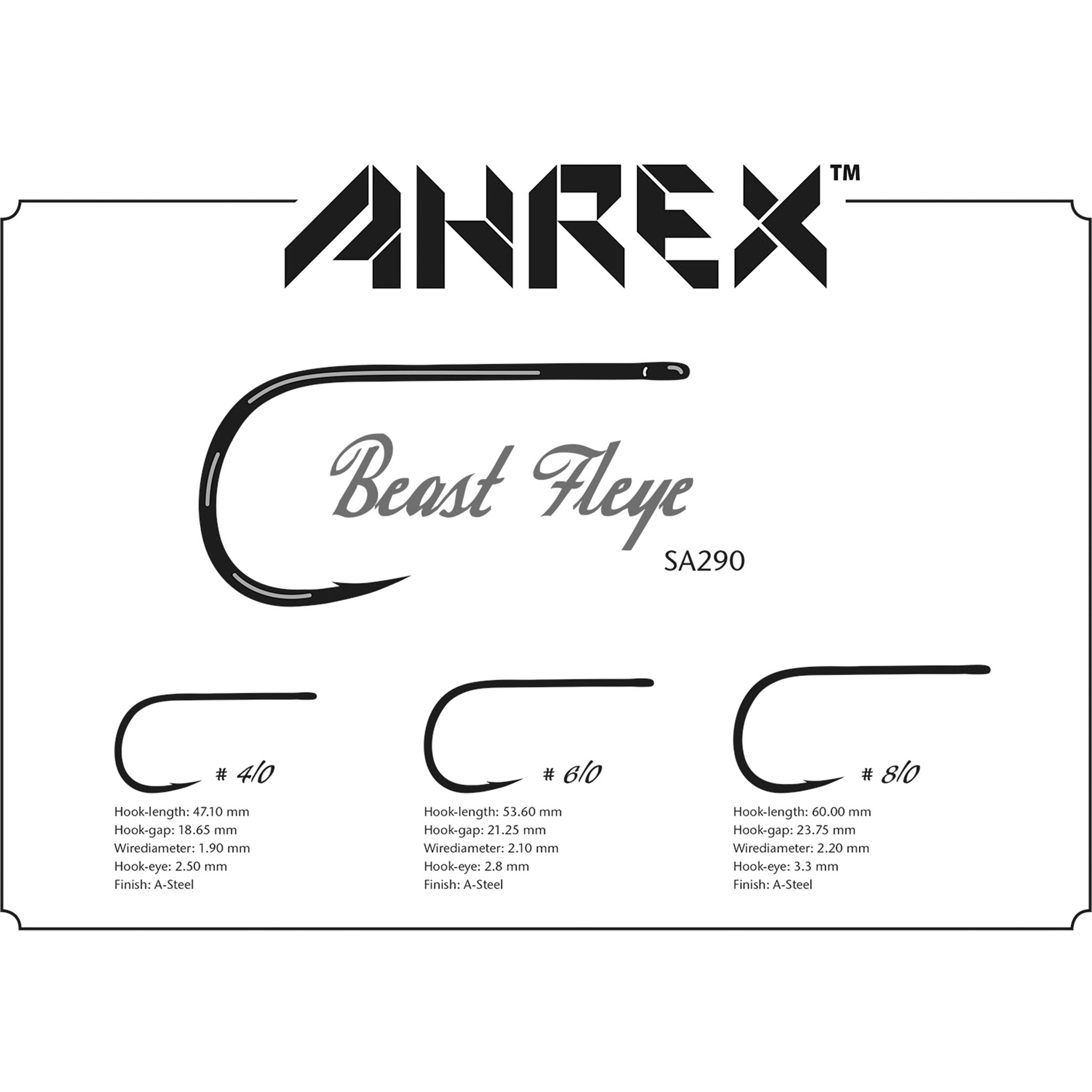 Ahrex SA290 Beast Fleye Hooks