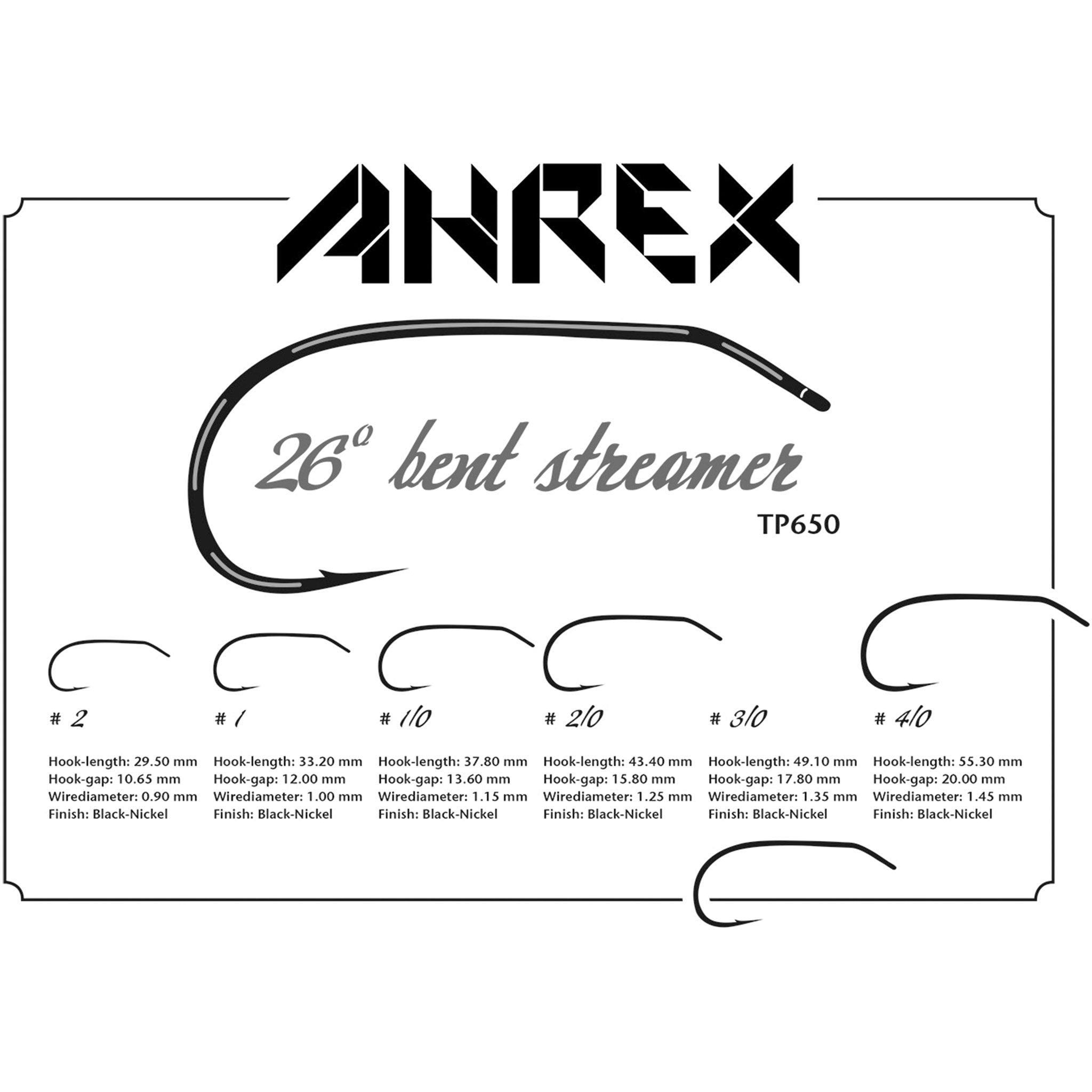 Ahrex TP650 Bent Streamer Hook