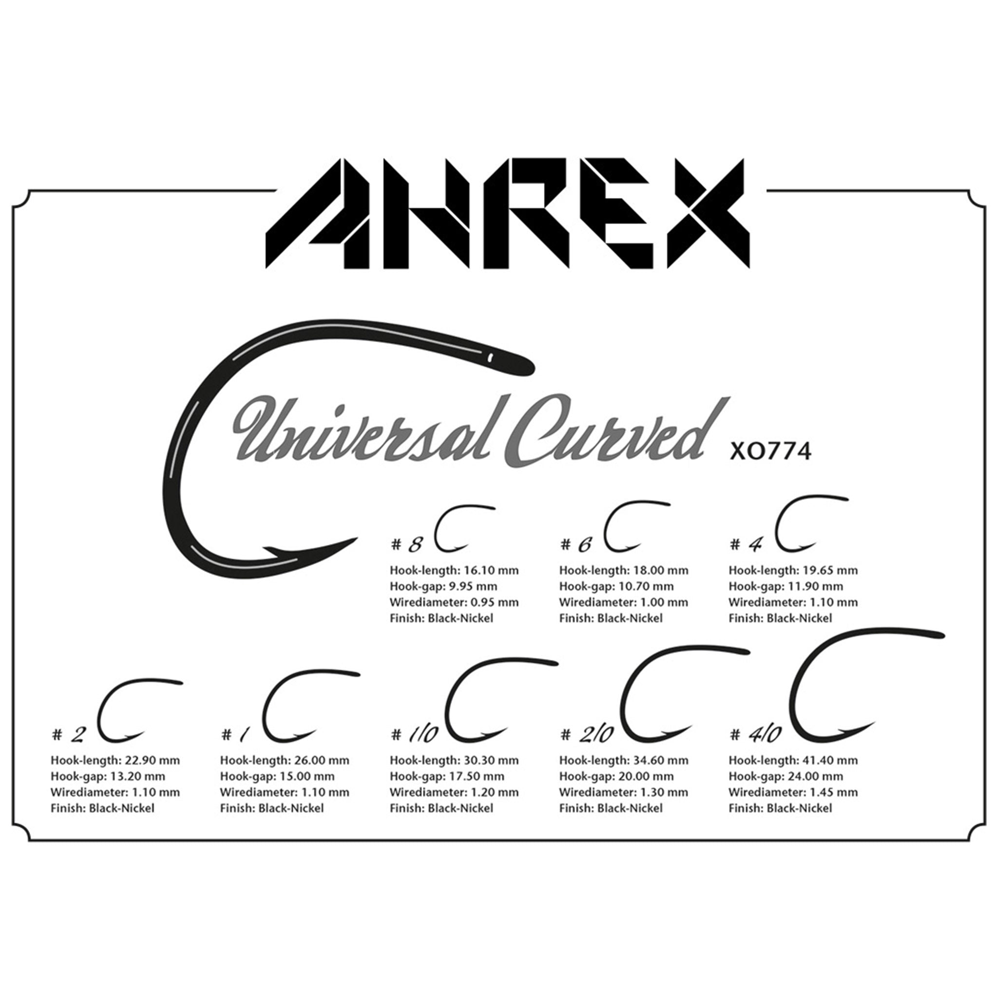 Ahrex XO774 Universal Curved Hooks