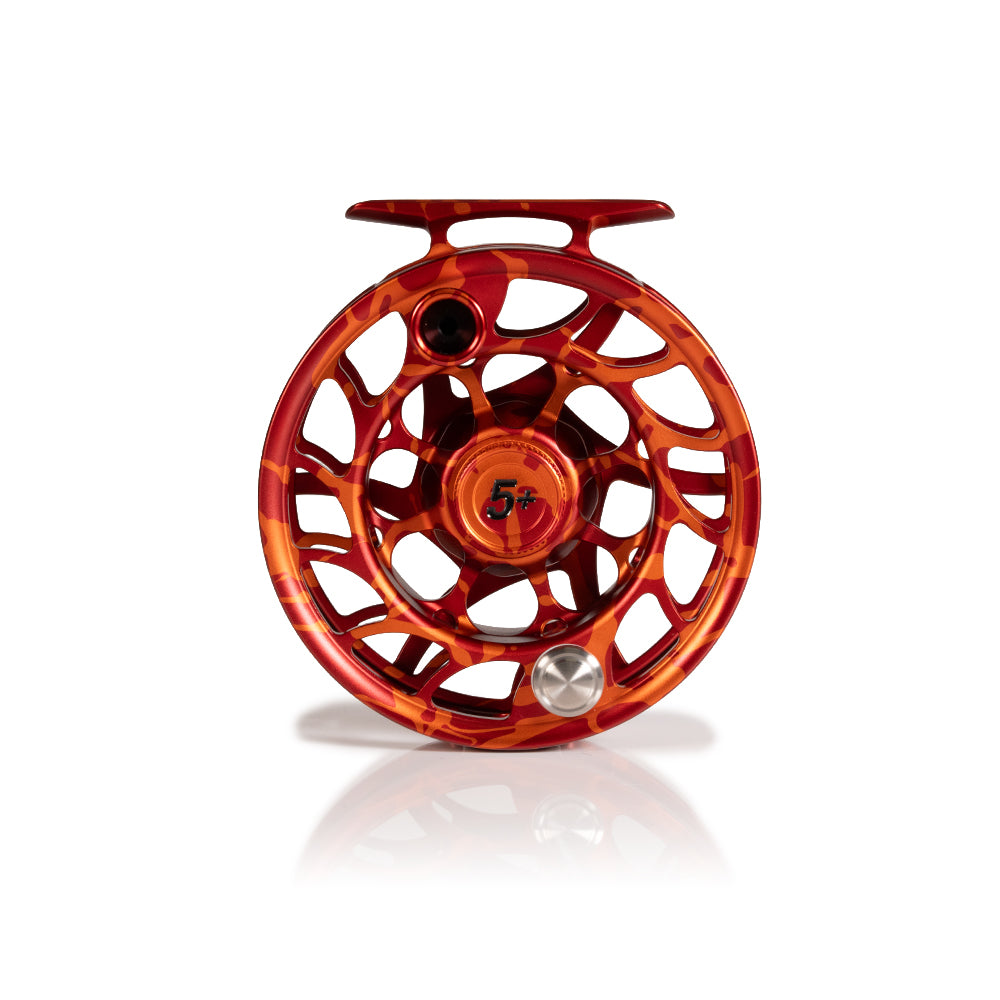 Hatch Iconic Large Arbor 2025 Custom Magma Red-Orange Fly Reel