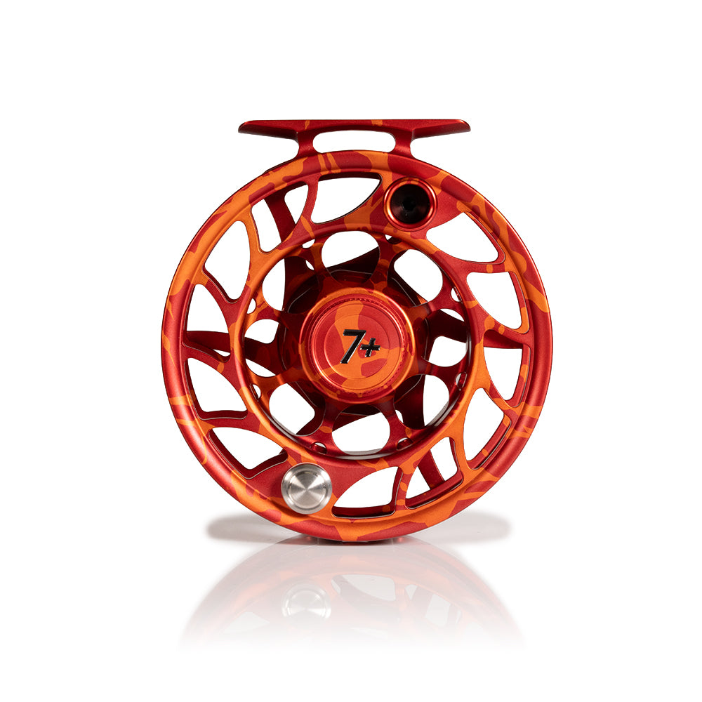 Hatch Iconic Large Arbor 2025 Custom Magma Red-Orange Fly Reel