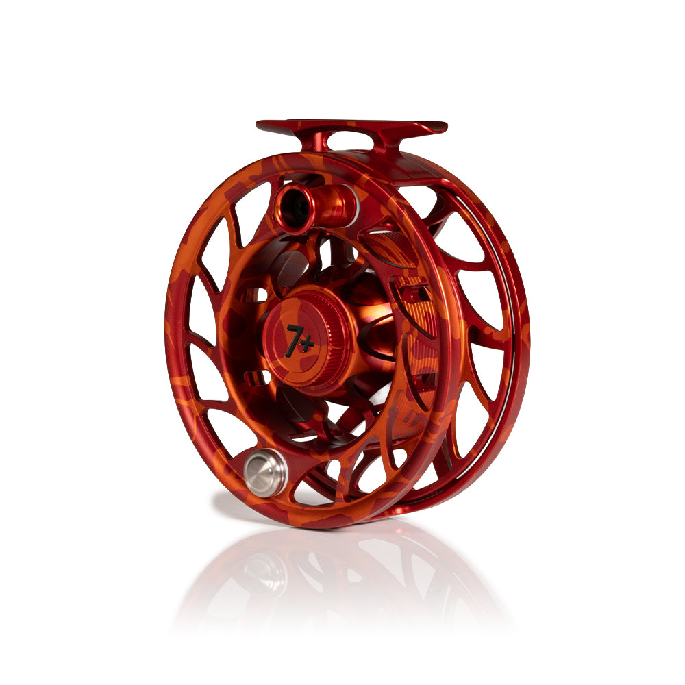 Hatch Iconic Large Arbor 2025 Custom Magma Red-Orange Fly Reel