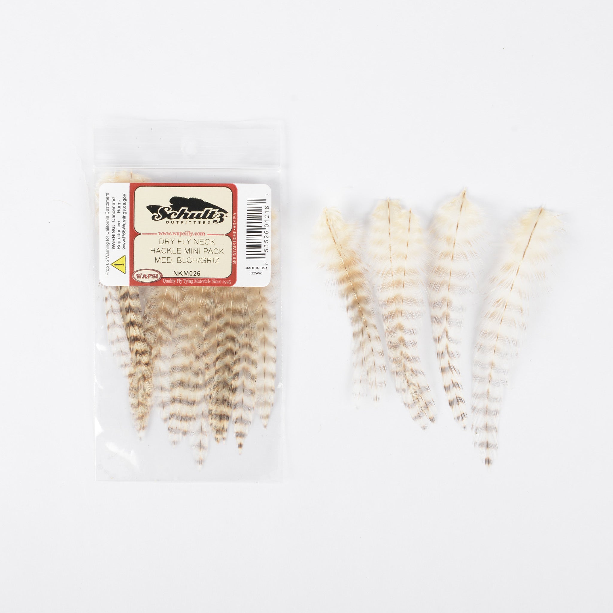 Wapsi Dry Fly Neck Hackle Mini Packs