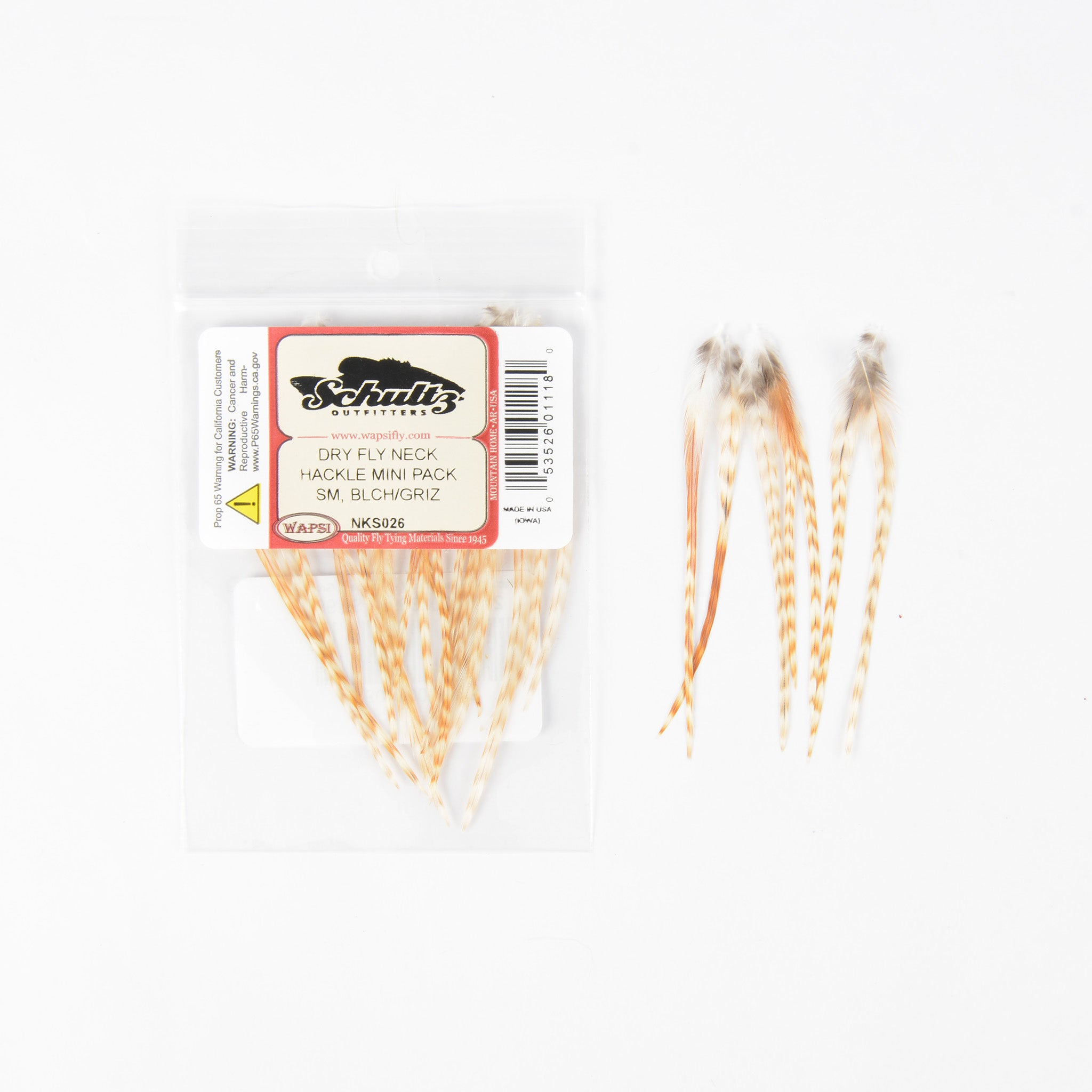 Wapsi Dry Fly Neck Hackle Mini Packs