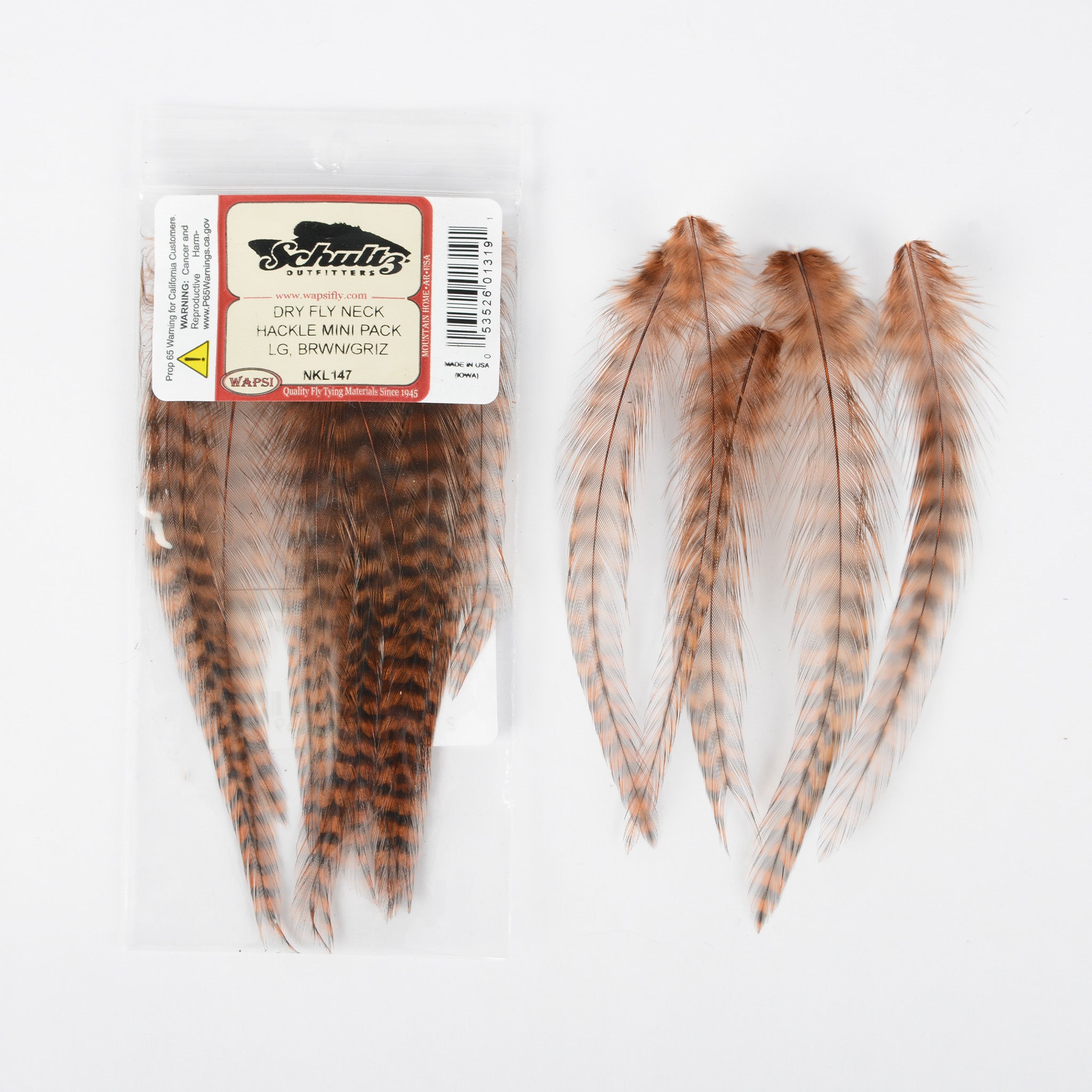 Wapsi Dry Fly Neck Hackle Mini Packs