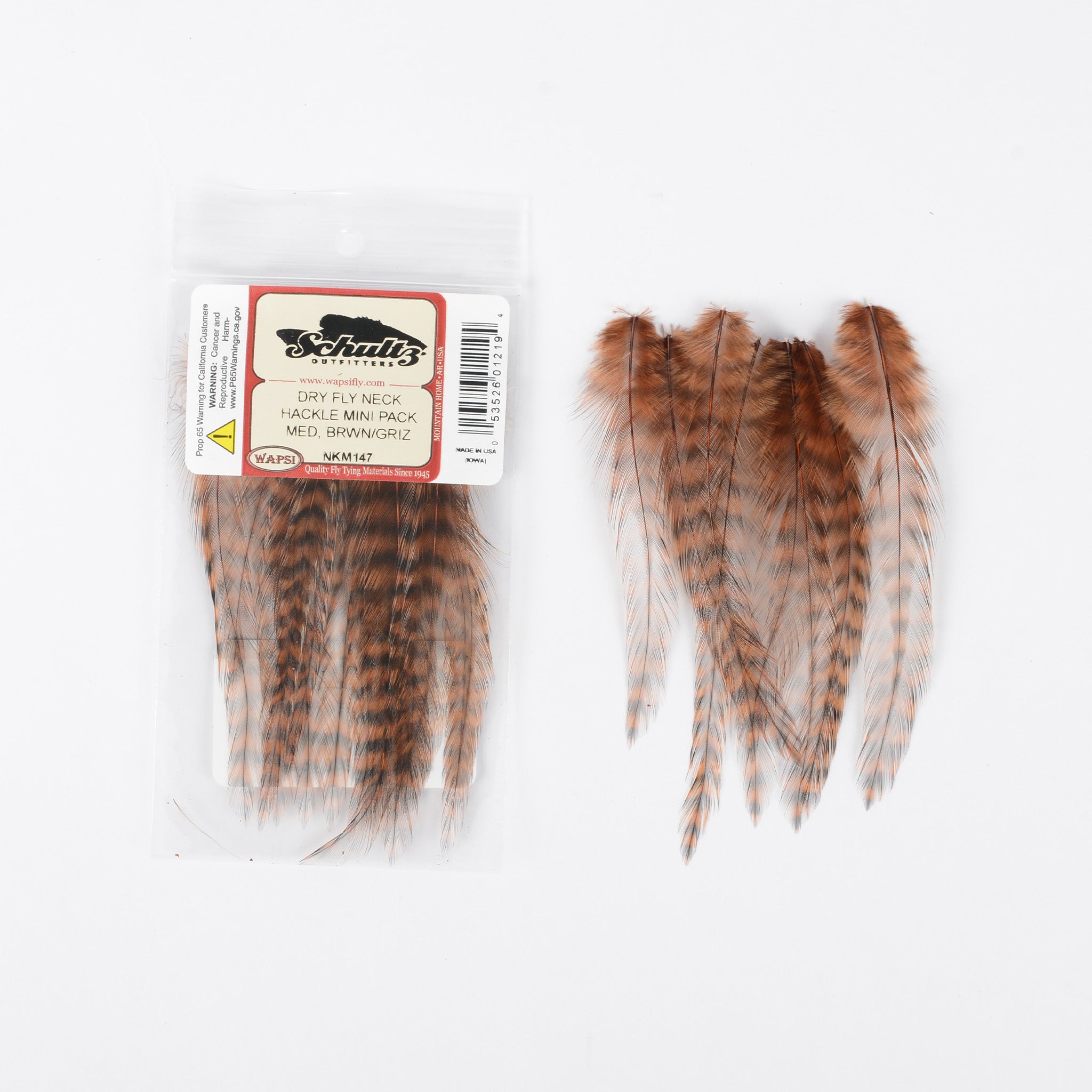 Wapsi Dry Fly Neck Hackle Mini Packs