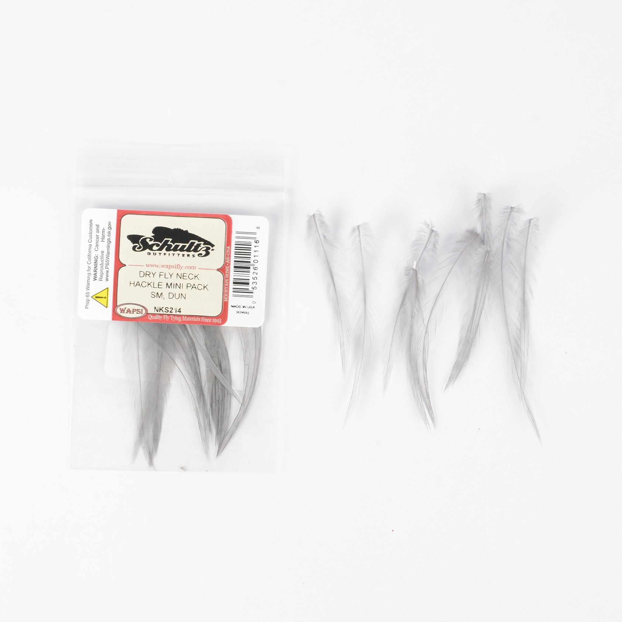 Wapsi Dry Fly Neck Hackle Mini Packs
