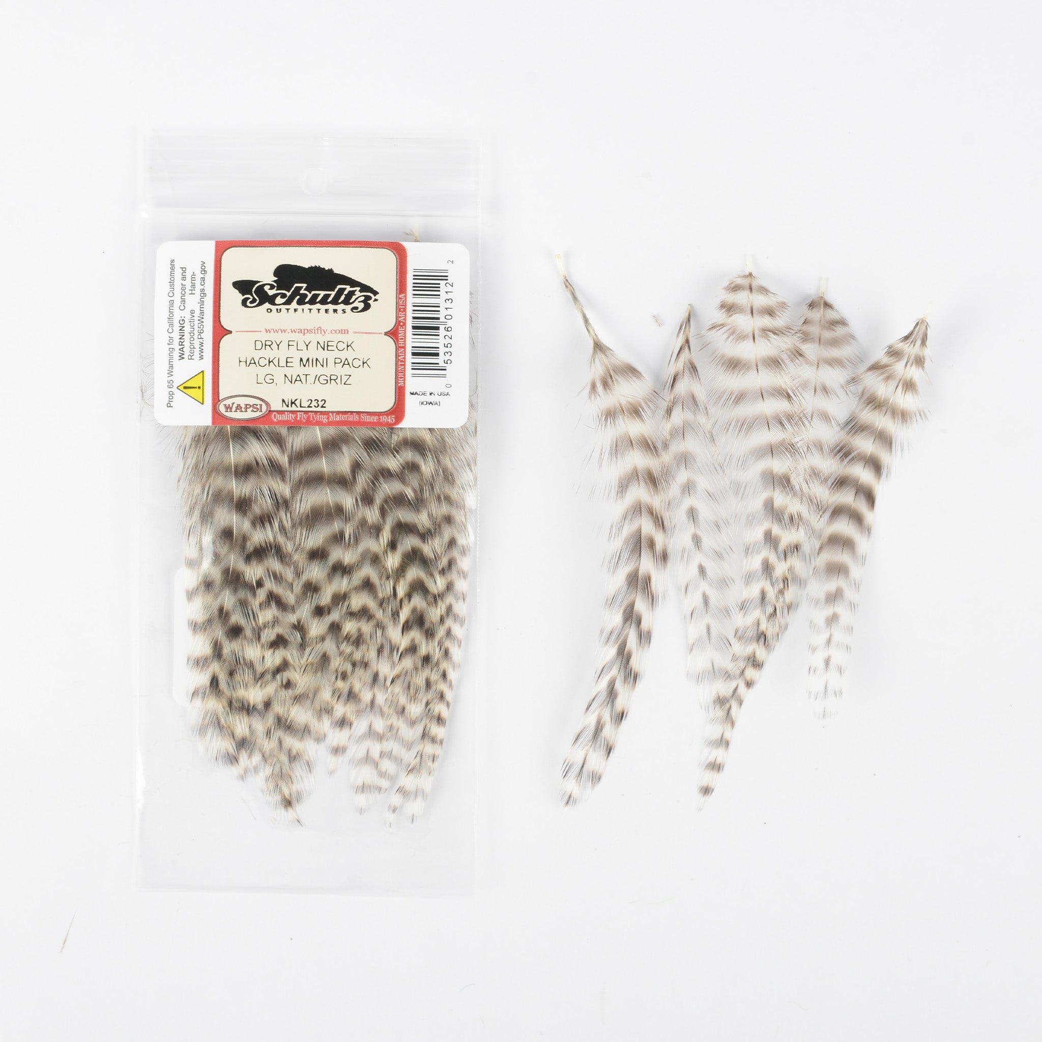 Wapsi Dry Fly Neck Hackle Mini Packs