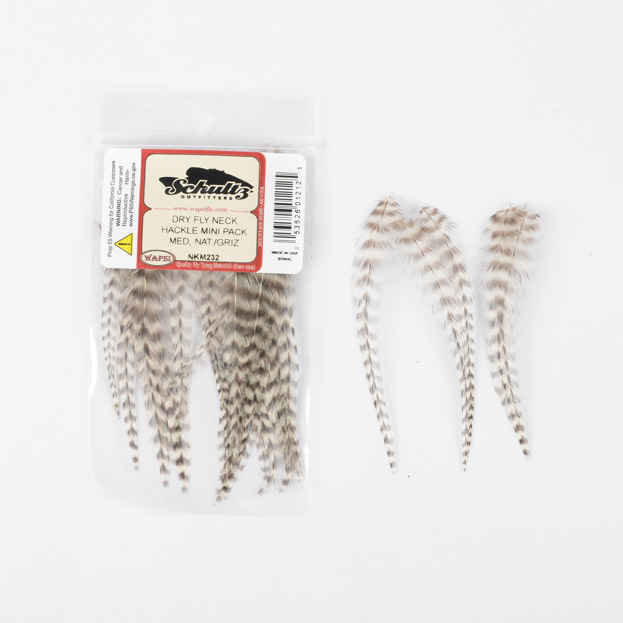 Wapsi Dry Fly Neck Hackle Mini Packs