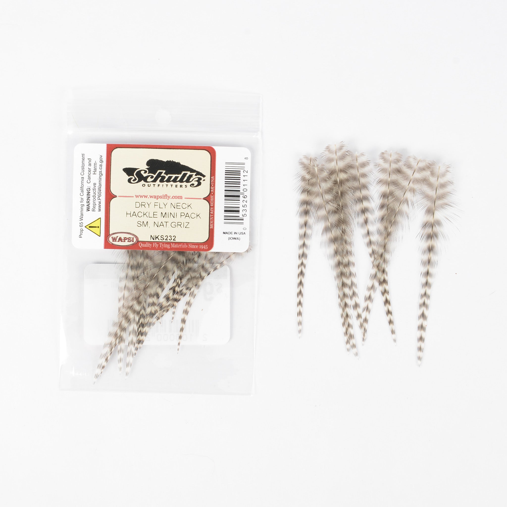 Wapsi Dry Fly Neck Hackle Mini Packs