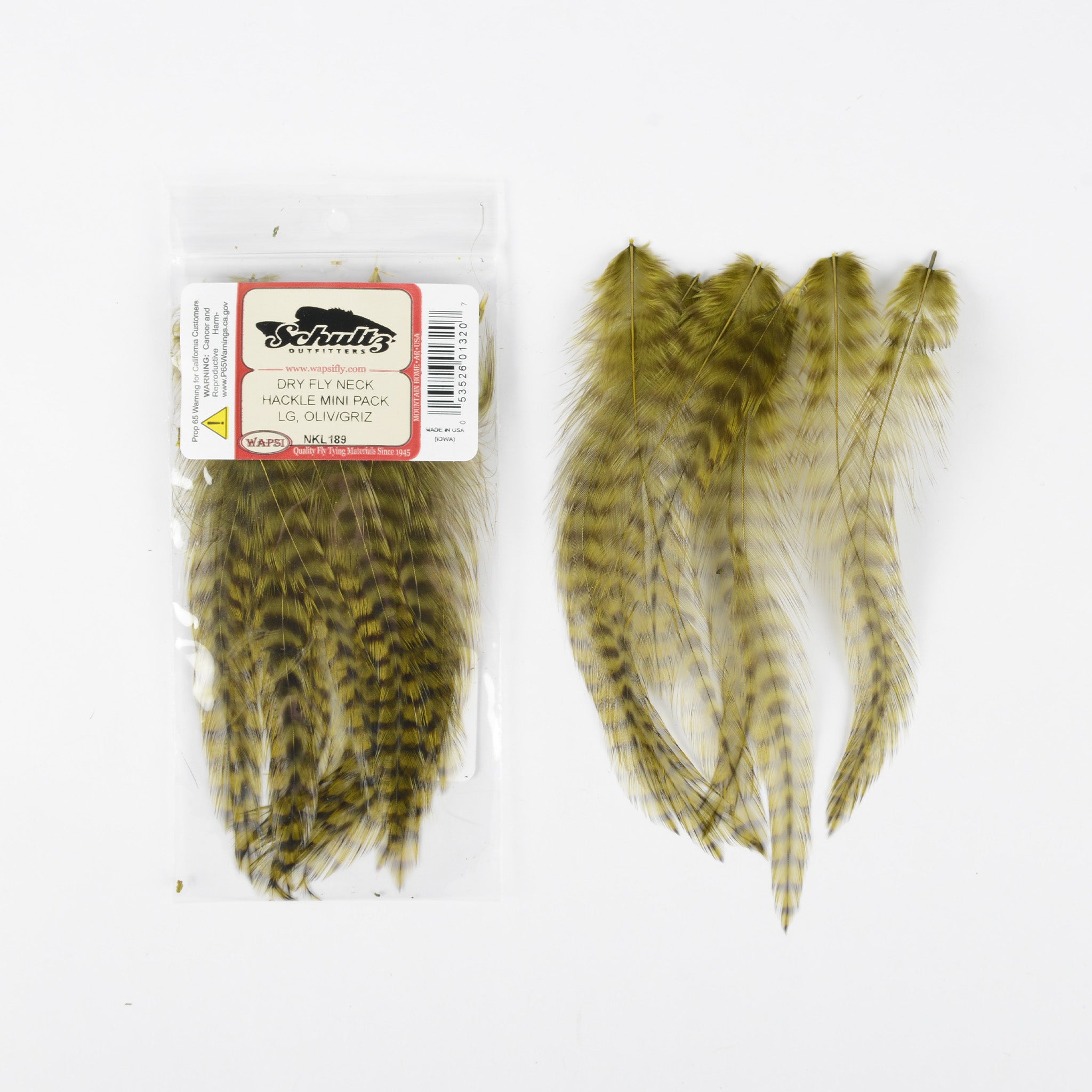 Wapsi Dry Fly Neck Hackle Mini Packs