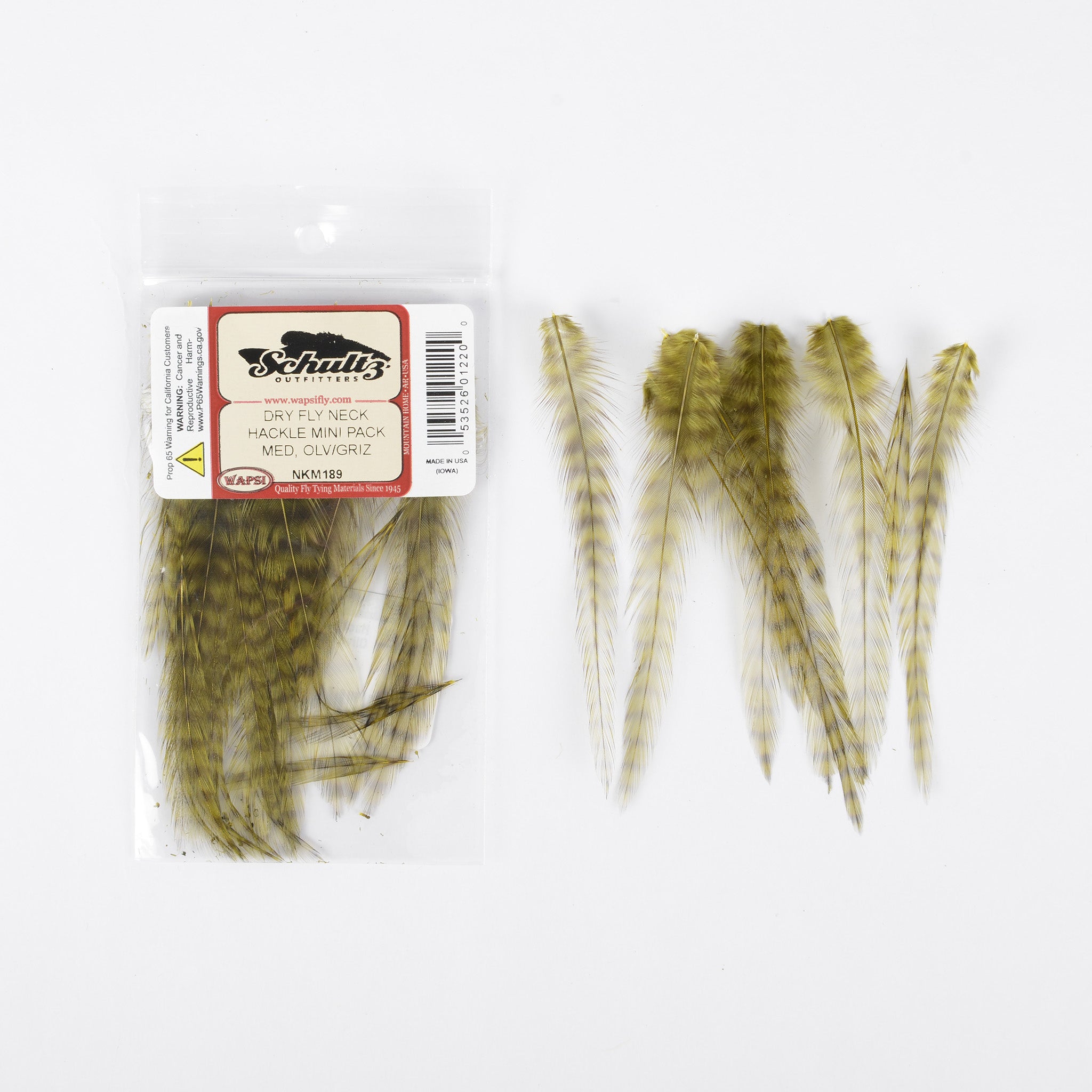 Wapsi Dry Fly Neck Hackle Mini Packs