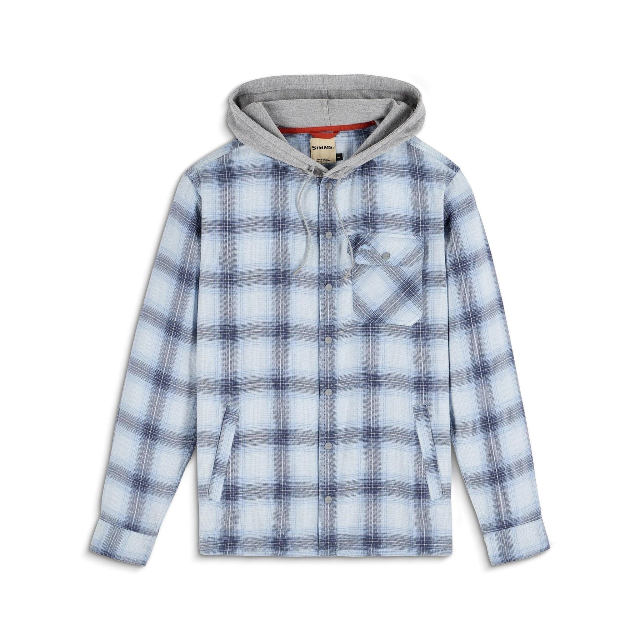 Simms - Santee Flannel Hoody - Ely Plaid/Bimini - S