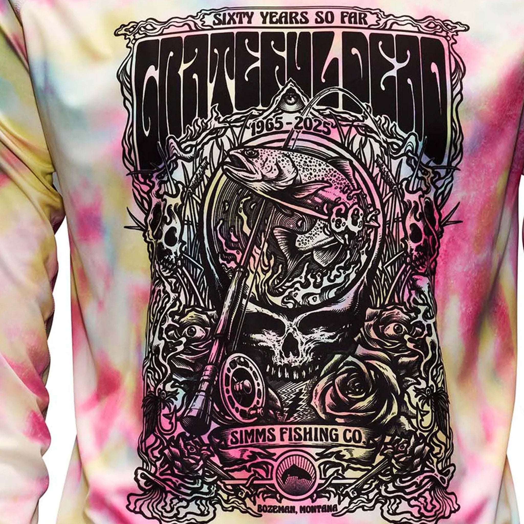 Simms Grateful Dead Fountain Print SolarTech Hoodie