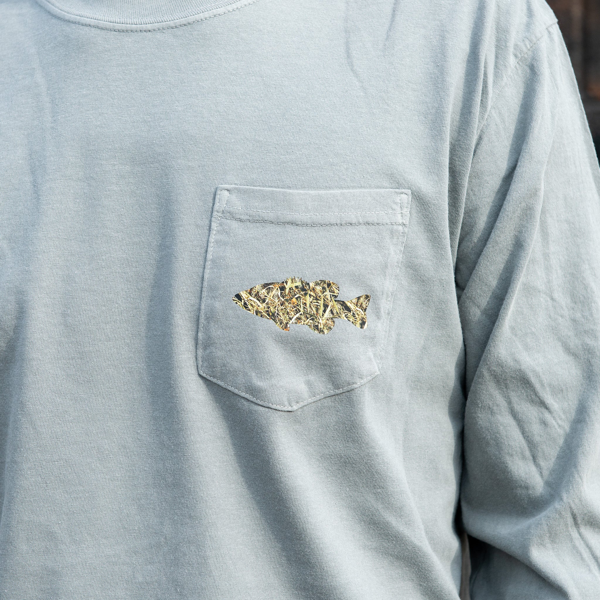 Smalljaw Syndicate Camo Logo Long Sleeve Pocket Shirt