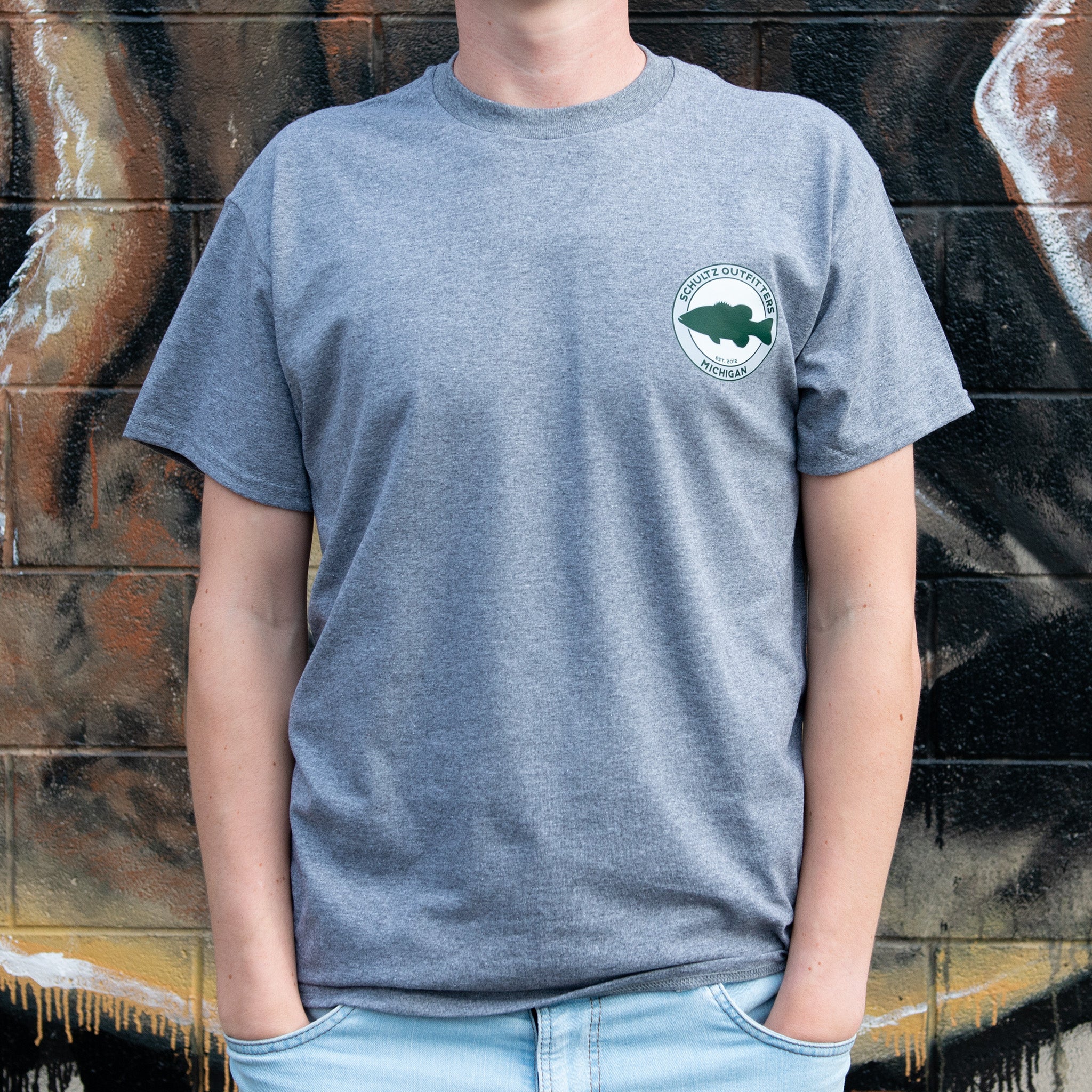 Schultz Outfitters "Camp Counselor" Graphite Heather T-Shirt