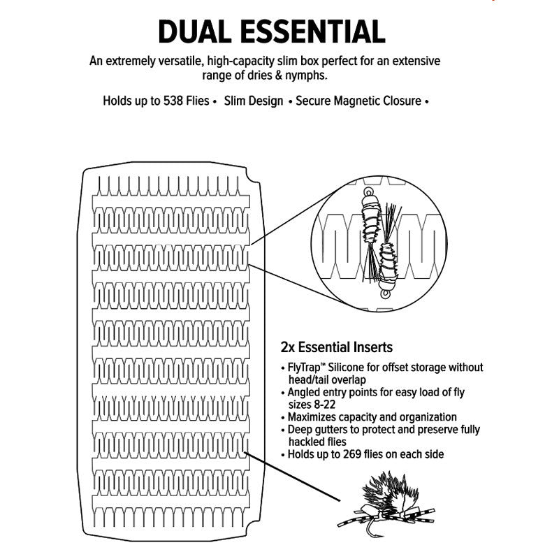 Umpqua UPG Silicone Dual Essential Large Fly Box