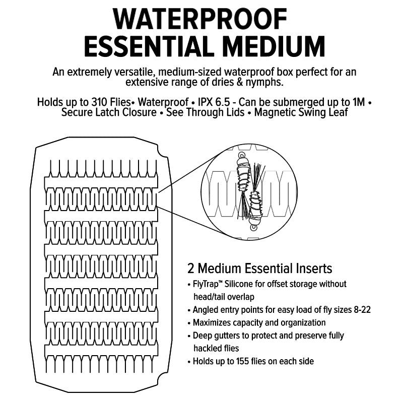 Umpqua UPG Silicone Essential Medium Fly Box