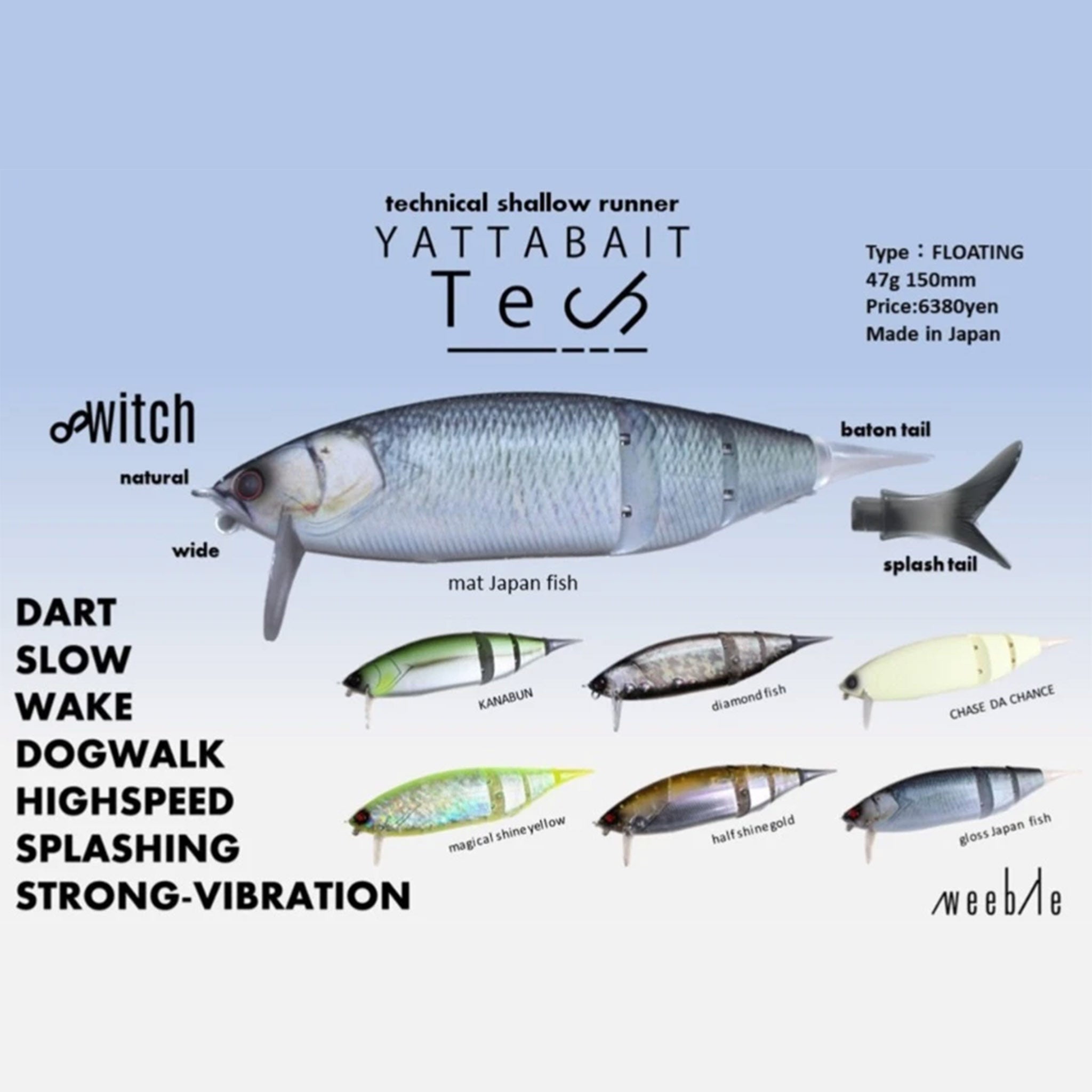 Weeble Yattabait Tech Swimbait