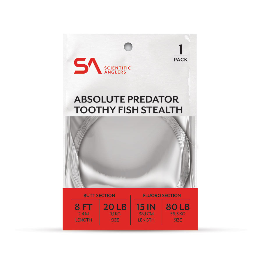 Scientific Anglers Absolute Predator Toothy Stealth - 20lb/80lb Fluorocarbon