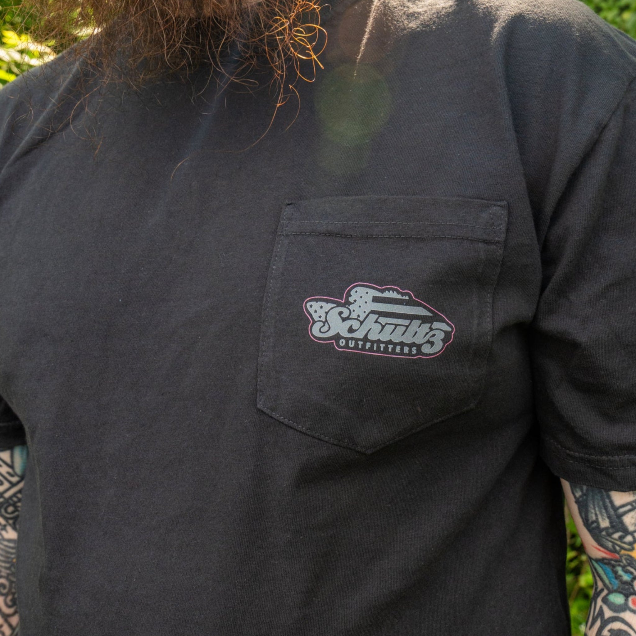 Schultz Outfitters USA Logo Pocket Tee