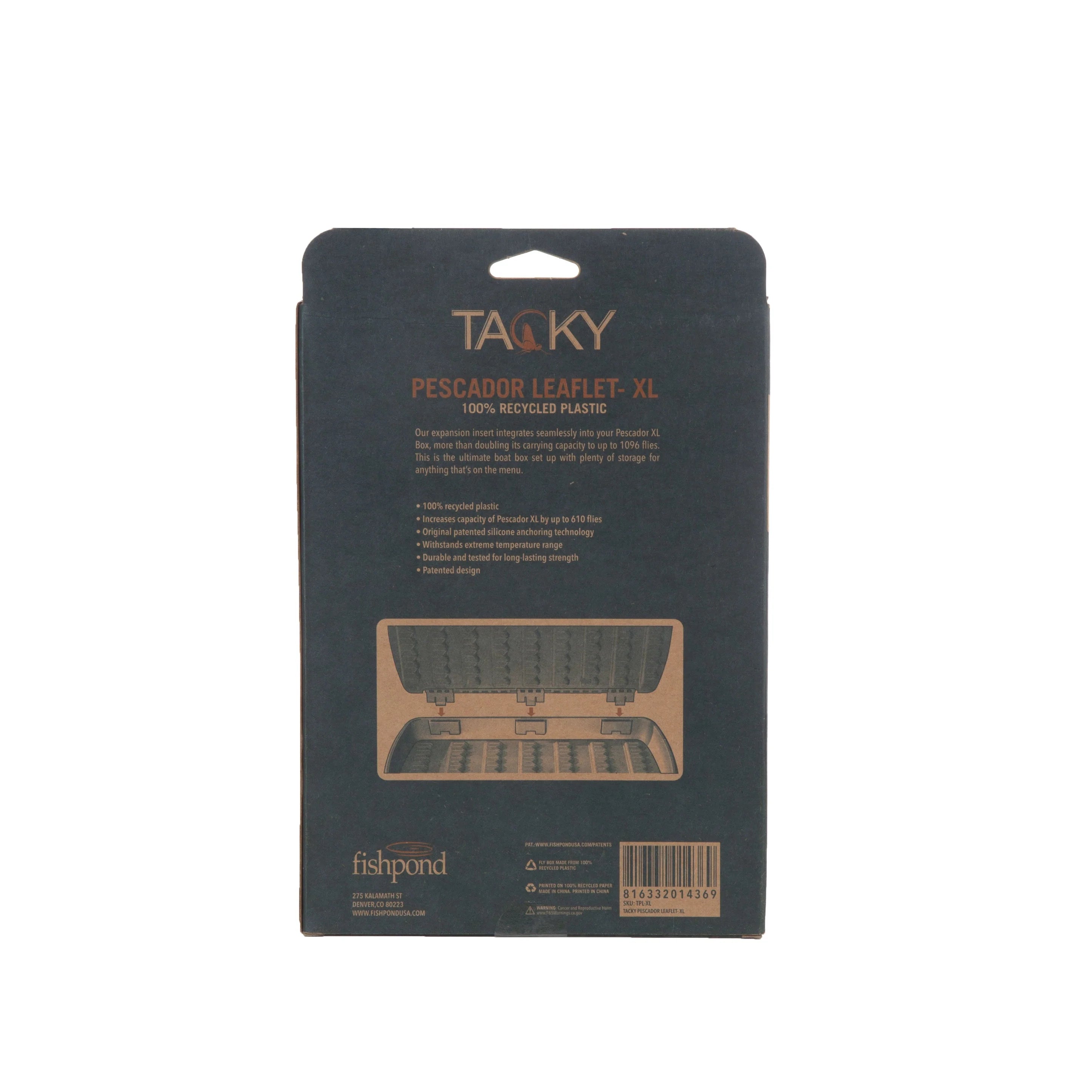Tacky Pescador XL Fly Box Insert