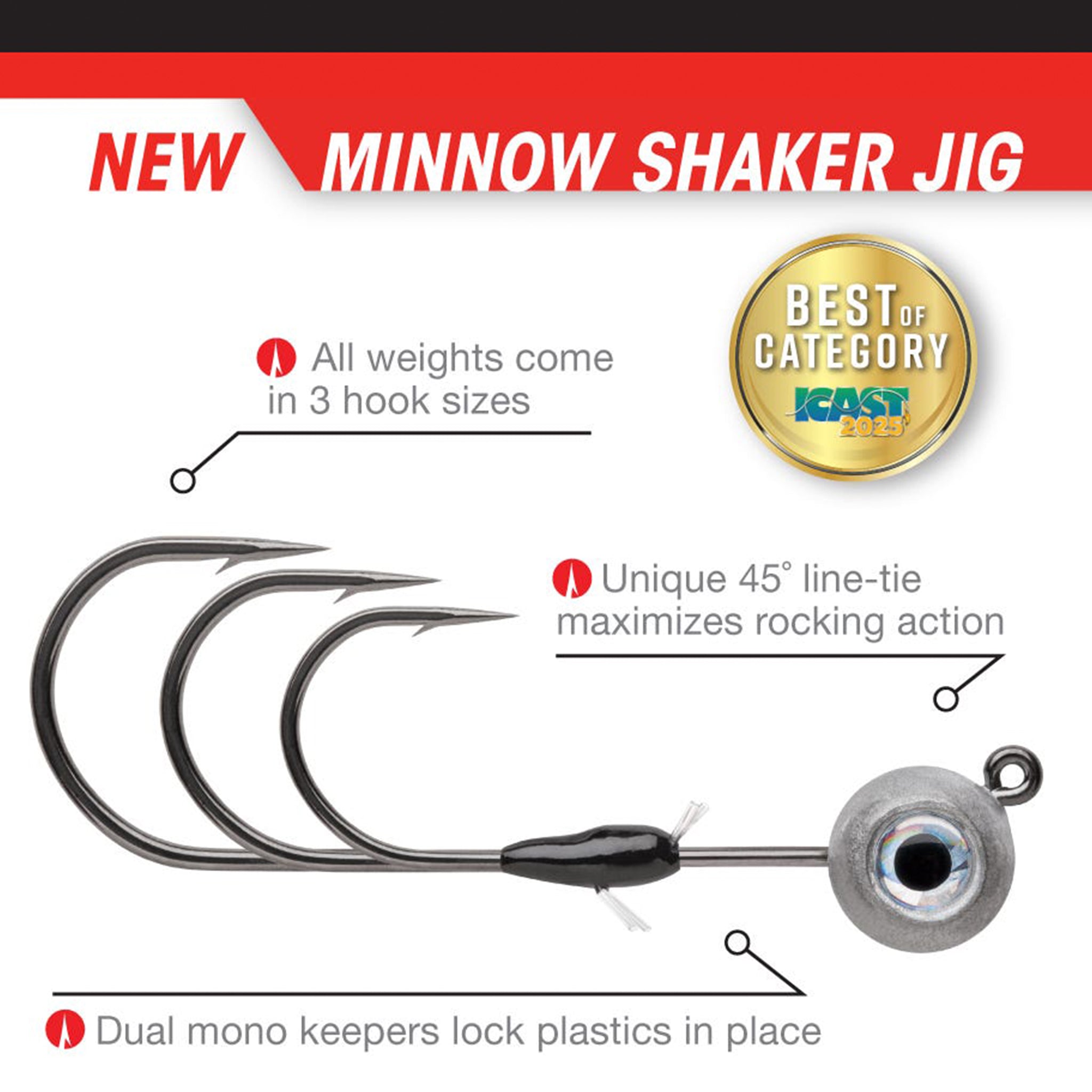 VMC Minnow Shaker Jighead